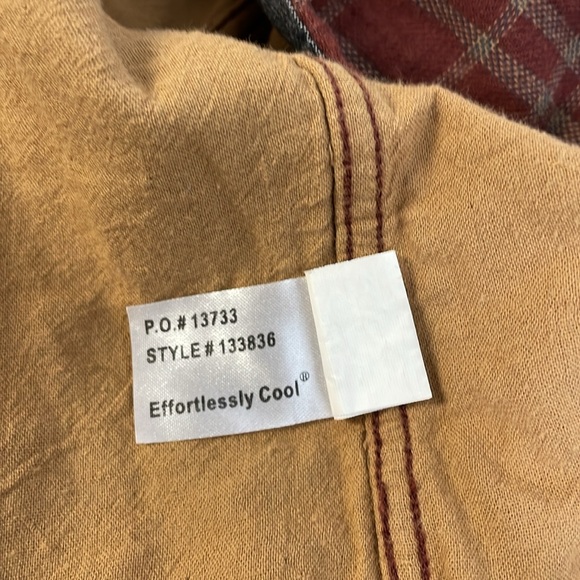 Carbon 2 Cobalt Conifer Double Lined Plaid Long Sleeve Button Up Shirt Cotton - Picture 7 of 12